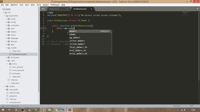Tutorial Mudah CRUD (Create, Read, Update, Delete) Pada CODEIGNITER 3 bagi PEMULA | Speed Code смотреть онлайн