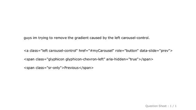 HTML : Remove bootstrap carousel gradient смотреть онлайн