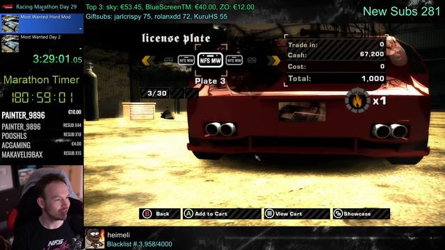 NFS Most Wanted HARD+ Mod! Insane Cops, Races And Difficulty! | KuruHS