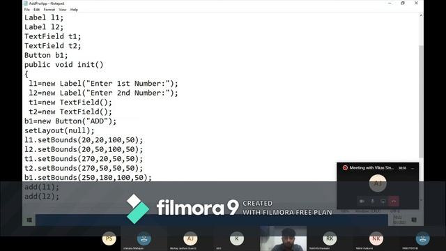 Java Applet Live Lecture with Students || Whole Applet Program || Addition of 2 Numbers Application смотреть онлайн