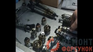 Разборка насос-форсунки Scania Hpi с износом иглы распылителя