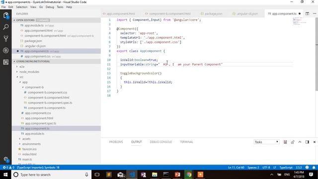Angular 5 Tutorial | Input Output in Angular 5 | Part -1 | Hindi | смотреть онлайн