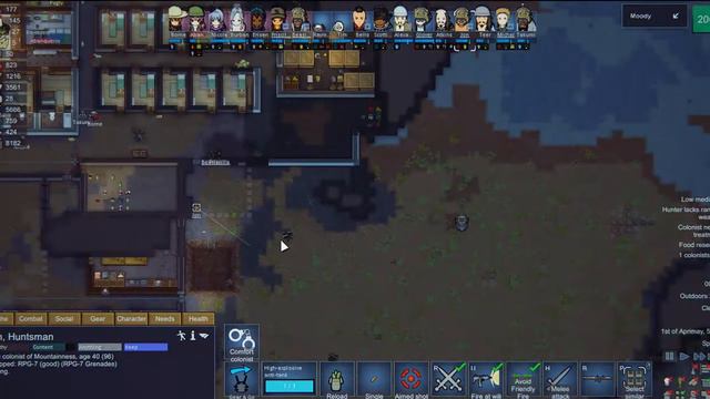Modded Rimworld semi timelapse CE pt2 смотреть онлайн