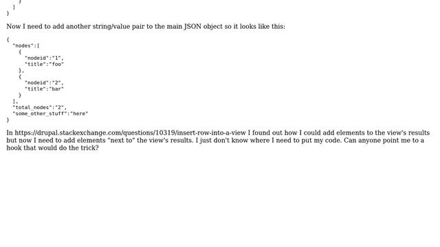 Drupal: Add data to JSON generated by views_datasource смотреть онлайн