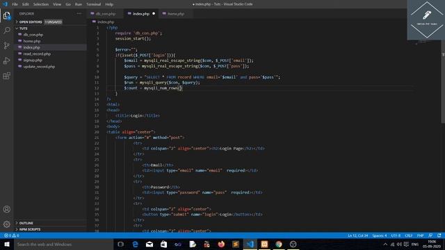 HOW TO LOGIN USING PHP WITH DATABASE | LOGIN AND REDIRECT TO HOME PAGE | PHP | IndianPHPCoder смотреть онлайн