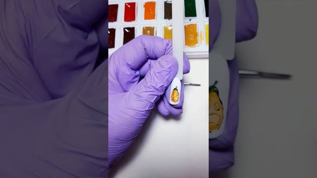 Акварель. Тыква на Хэллоуин смотреть онлайн