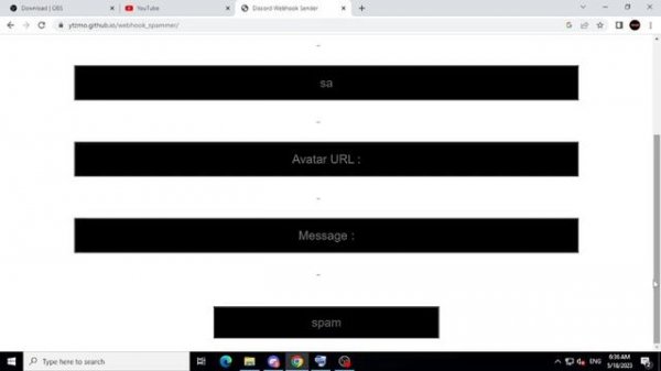 Discord Webhook Spammer For FREE 2023 Latest
