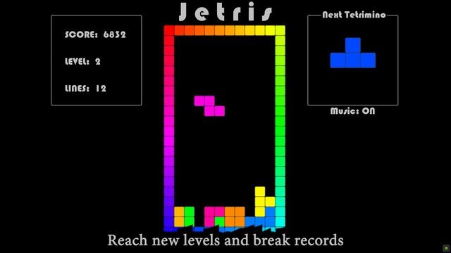 Jetris - my version of Tetris in Java смотреть онлайн