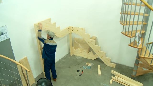 Сборка и установка (монтаж) лестницы К-033м Profi&Hobby смотреть онлайн