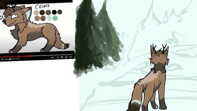 Speed paint(Vortex Da Deerolf art contest) смотреть онлайн