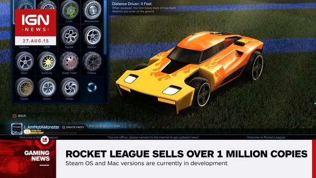 Rocket League Sells Over 1 Million Copies on Steam - IGN News смотреть онлайн