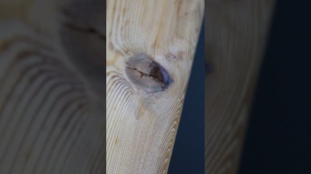 Пороки древесины: частично выпавший сучок смотреть онлайн