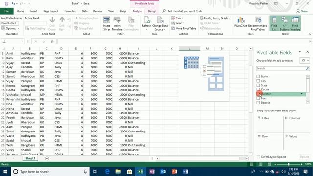 MS-Excel 2013 Insert Ribbon Part 3 смотреть онлайн