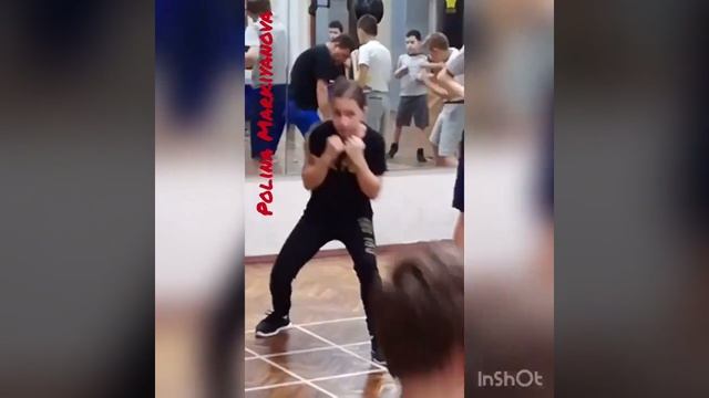 Женский бокс. Девочки. Полина Маркиянова. Детская группа, зал на Толбухина. смотреть онлайн