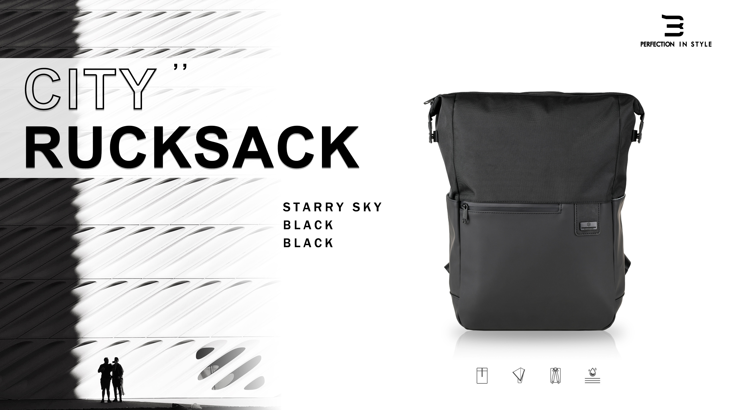 URIPOWER Compact CITY  Laptop Backpack