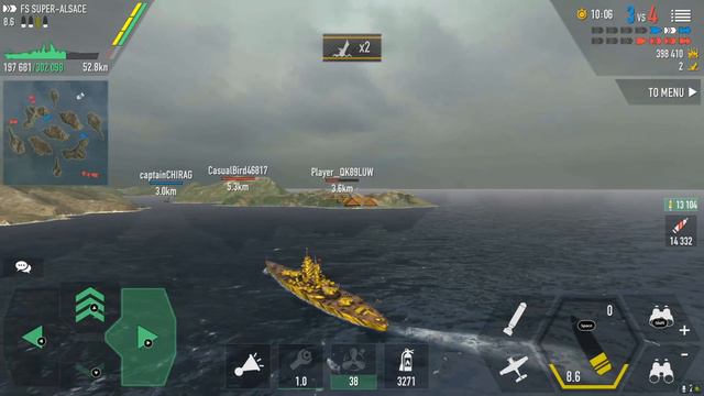 [Battle Of Warships] FS Super Alsace Game Play