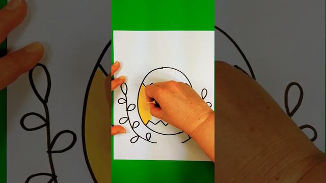 How To Draw Easter Baby Chick. Як намалювати великоднє курча. смотреть онлайн