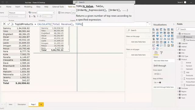 Advanced DAX | Top N using Filter, Rankx, Topn, WhatIF | Power BI смотреть онлайн