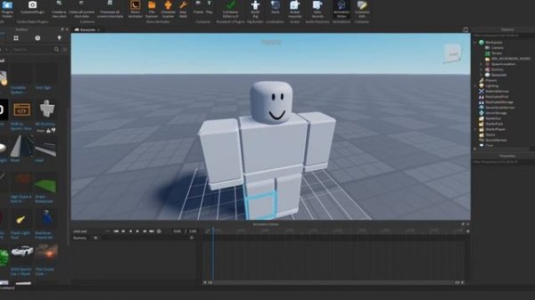 Как сделать живую анимацию рига Roblox Studio