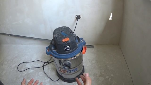 СТРОИТЕЛЬНЫЙ ПЫЛЕСОС DEXTER 20 L 1400 W. Лучший пылесос для уборки дома во время и после ремонта смотреть онлайн