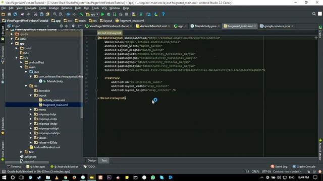 Viewpager with Firebase (part 1) смотреть онлайн