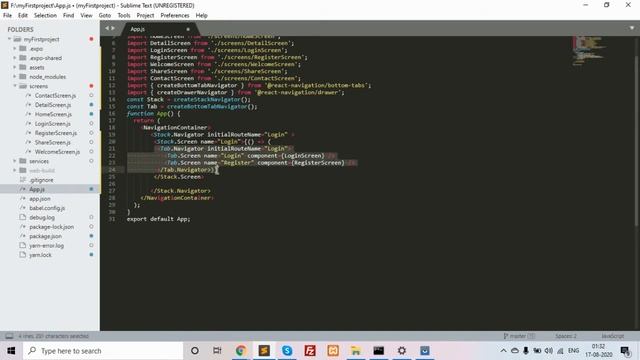 Hiding tab bar in specific screens In React Native with expo смотреть онлайн