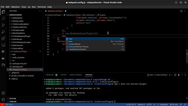 Webpack CSS Extract Plugin Production Level Plugin #15 смотреть онлайн