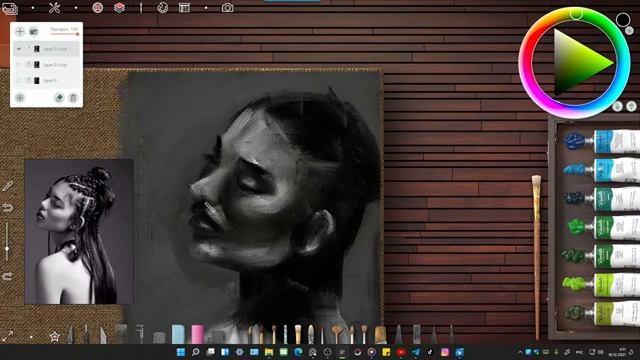 ВЕЧЕРНИЙ СТРИМ (продолжение) 15.12.2021. Как научиться рисовать от руки? в Realistic Paint Studio! смотреть онлайн