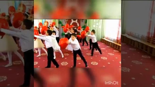Красивый танец Мамина сердце в исполнении учеников младших классов смотреть онлайн