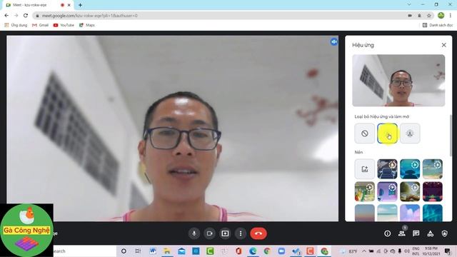 Cách tạo và đổi phông hình nền (background) google meet máy tính смотреть онлайн