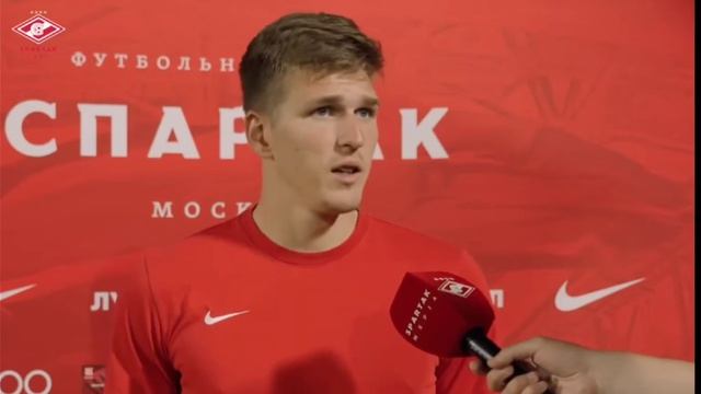 Интервью| Александр Соболев рассказывать о своём голе смотреть онлайн
