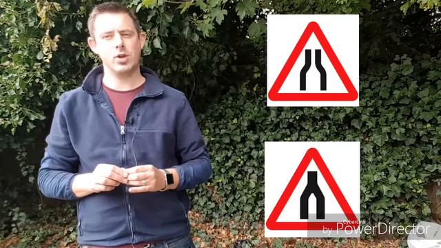Driving Theory Test Tips - Which 2 signs often mistaken on the driving theory test? смотреть онлайн