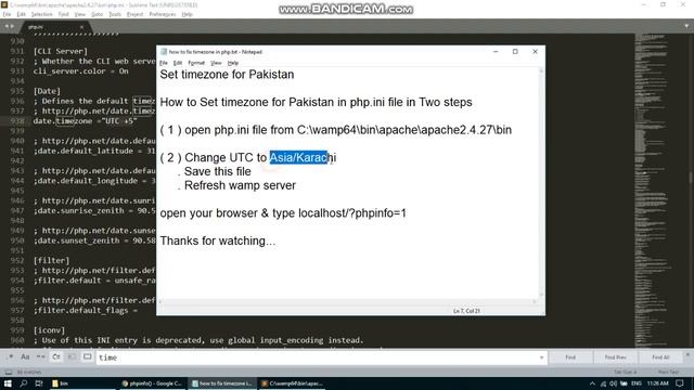Set Time Zone for Pakistan in PHP Localhost Setting up Date | @alfaisalpropertyofficial смотреть онлайн