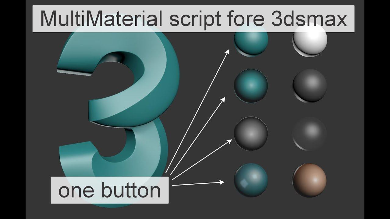MultiMaterial script fore 3dsmax смотреть онлайн