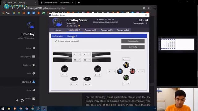 How To Emulate Or Use Android Device As A Gamepad For Windows | DroidJoy Tutorial | Easy Method | смотреть онлайн