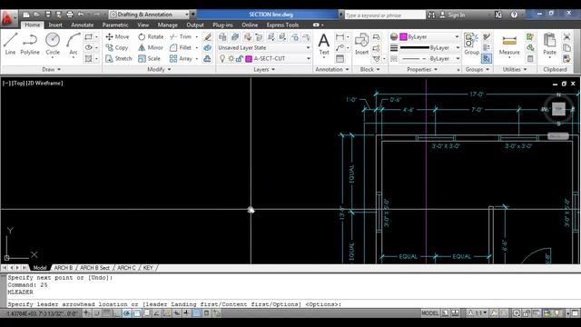 How to Create a Section Line with AutoCAD смотреть онлайн