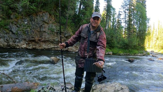 Анонс Рыбалки в Сибирской речке, красивая природа, водопад. Скоро!!! смотреть онлайн