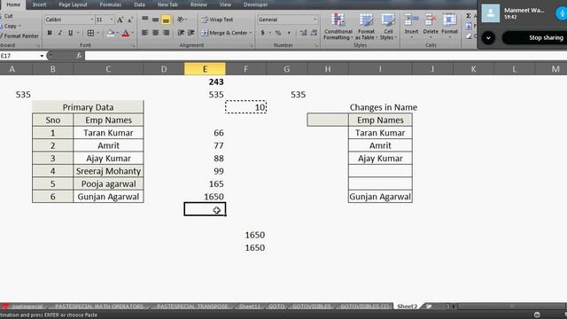 Learn Excel - Video 106 - Demo Video Find Replace Paste Speical Go To смотреть онлайн