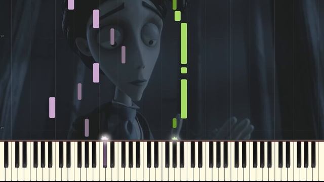 [PIANO TUTORIAL] "Victor's Piano Solo" - Tim Burton's Corpse Bride (Piano Cover, Synthesia, Movie) смотреть онлайн