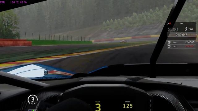 Assetto Corsa Corvette C7R  Spa Setup + Hotlap 2.13.908