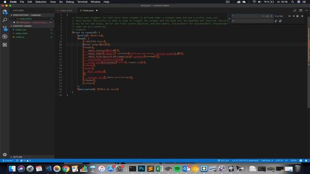 HTML5 snippet for VS Code смотреть онлайн