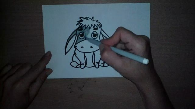 Как нарисовать ослика - How to draw a donkey - 如何画驴 Как нарисовать милые рисунки смотреть онлайн