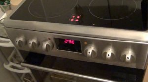 Электроплита Hansa FCCX58204 Показ включения и индикации конфорок / электроплита стеклокерамика