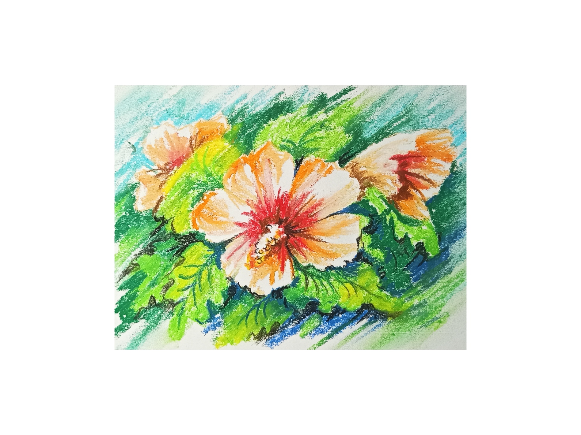 Как нарисовать красивые цветы сухой пастелью. смотреть онлайн