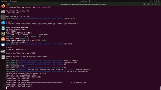 How to write dockerfile for simple nodejs frontend.. |Basic steps for beginners.. with example смотреть онлайн