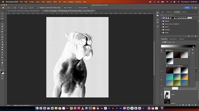 How to Make a Predator-Style Thermal Image Heat Map in Photoshop #aiediting смотреть онлайн