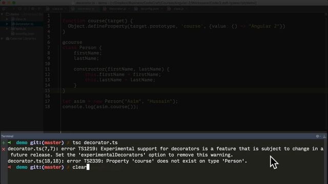 20 Angular ES6 TypeScript Decorators смотреть онлайн