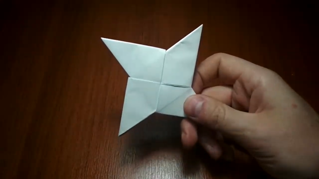 Оригами: Звёздочка ниндзя. Как сделать звёздочку из бумаги. Сюрикен. смотреть онлайн