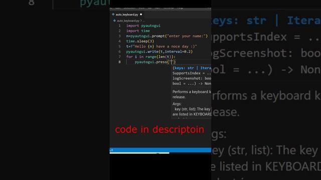 Automate keyboard using python смотреть онлайн