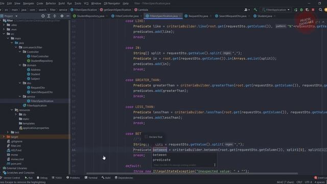 11.Spring Boot | Search Specification | Added Between Predicates | Criteria API смотреть онлайн